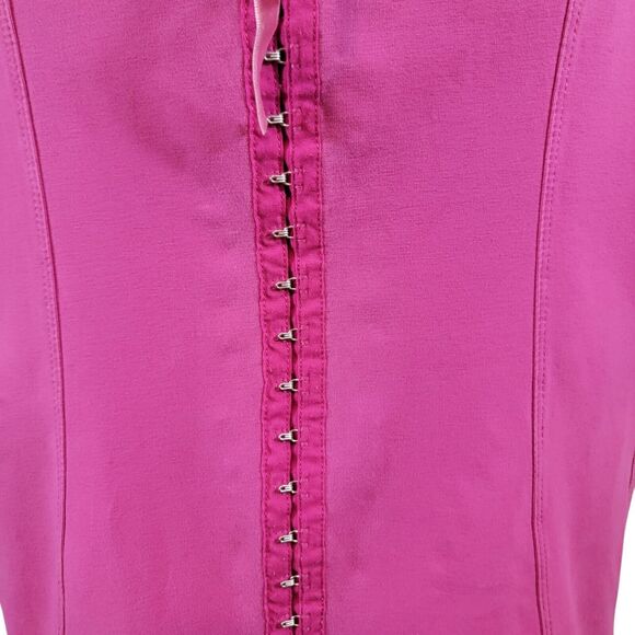 The J. Peterman Co. Top Women Medium Pink 3/4 Sleeve Front Closure Feminine - Picture 4 of 6